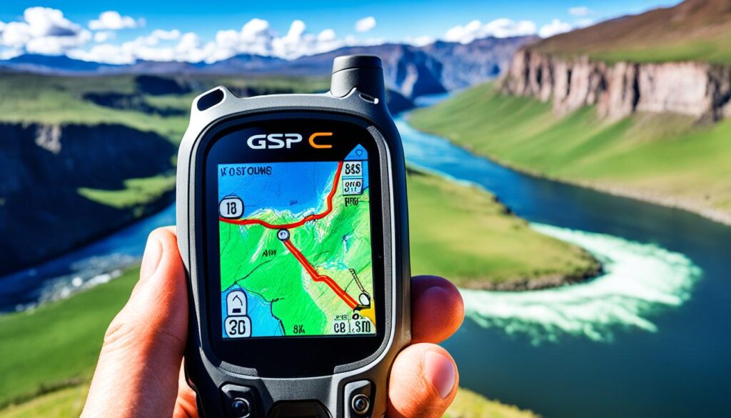 GPS device in the backcountry