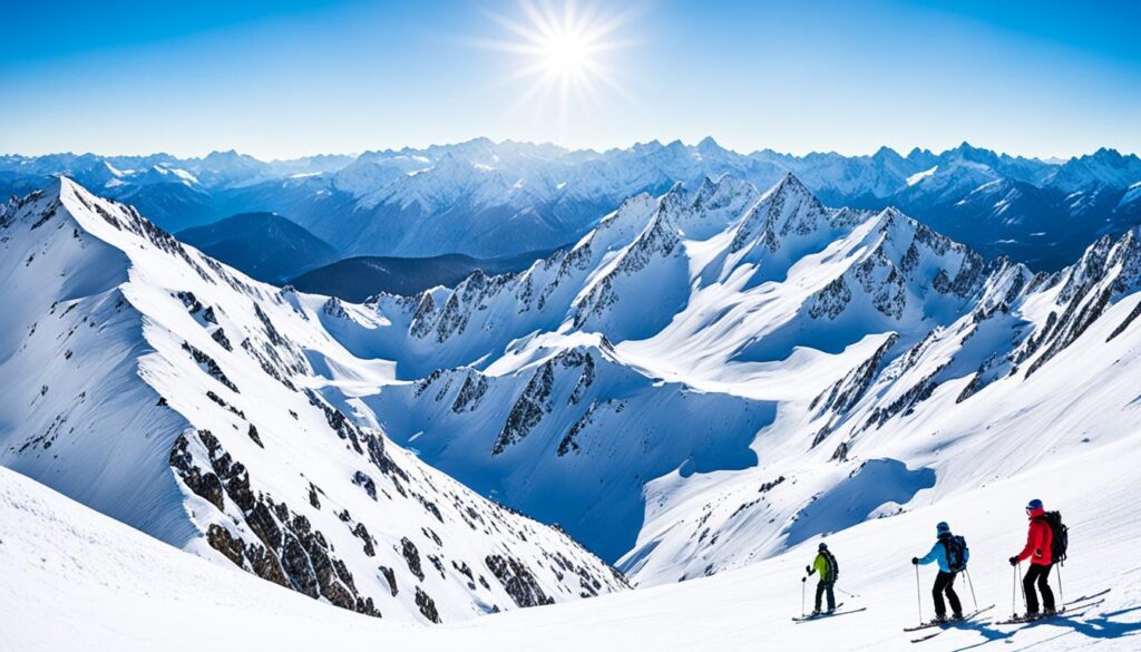 Popular backcountry ski destinations