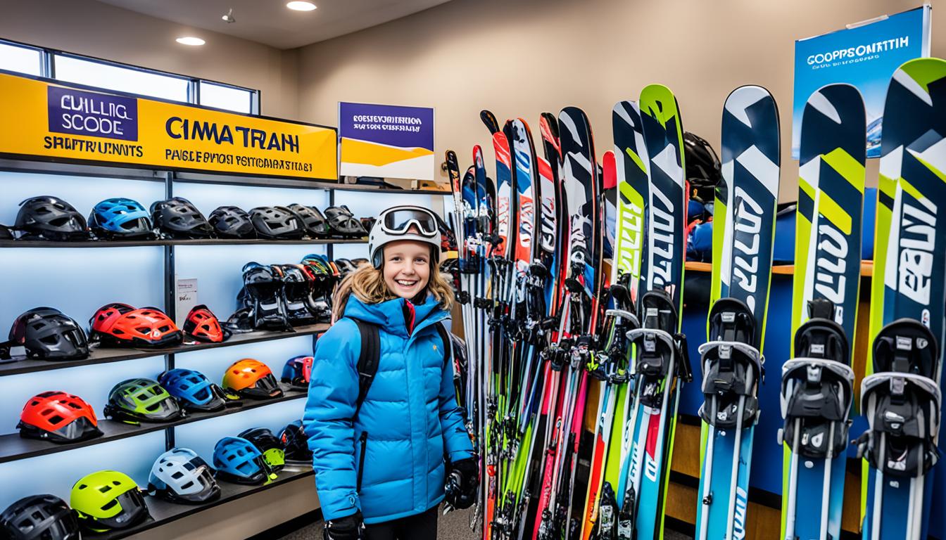 Ski Equipment Rental for Schools and Beginners