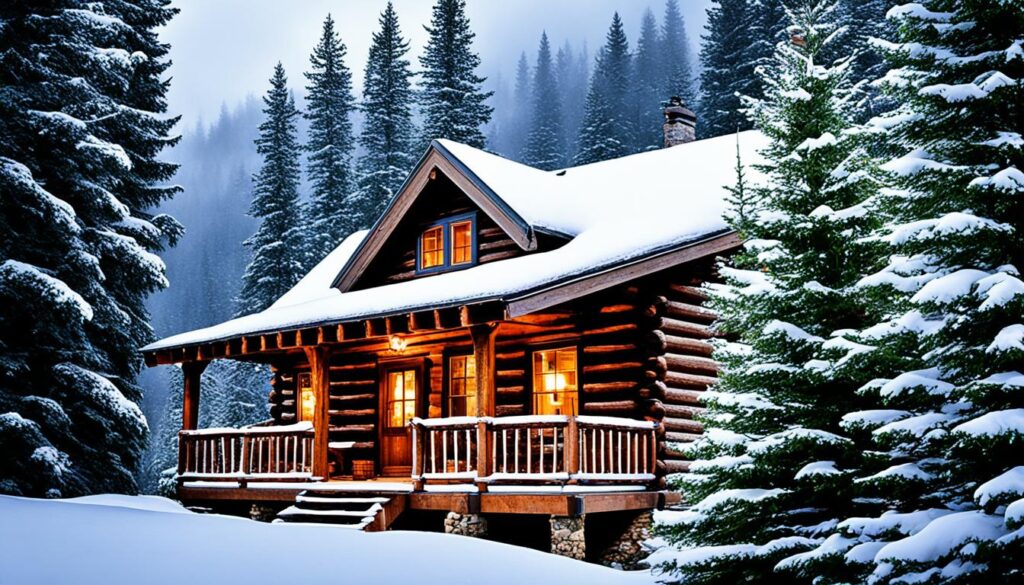 secluded mountain cabin